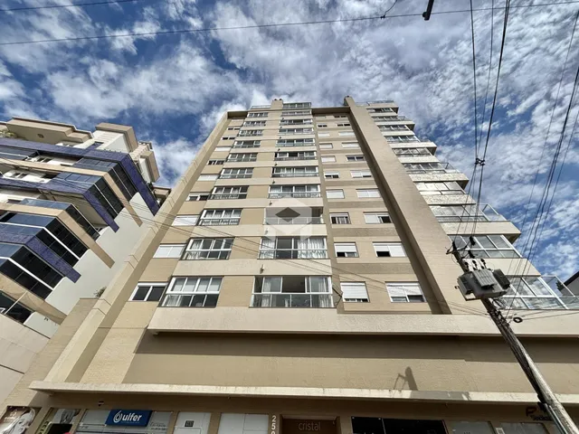 Vista aérea da fachada de um prédio residencial em Lajeado, Brasil.