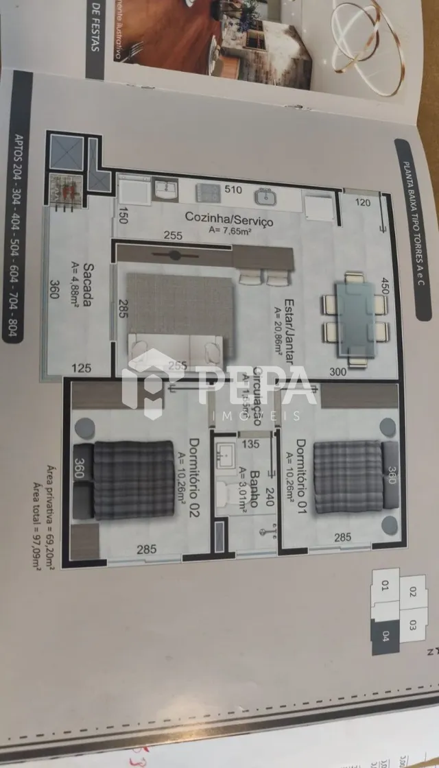Apartamento com 2 dormitórios, foto 4