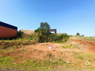 Terreno aberto com vegetação rasteira e árvores em Lajeado.