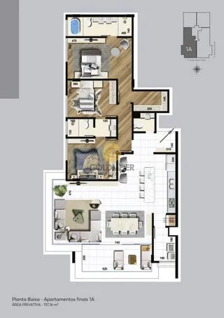 Apartamento com 3 dormitórios, foto 3