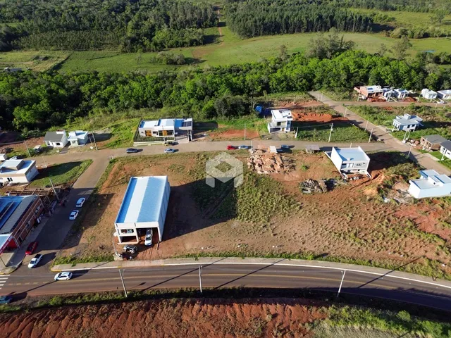 Vista aérea de um terreno residencial em Lajeado, Brasil.