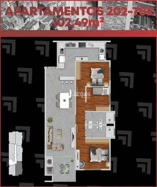 Apartamento com 3 dormitórios, foto 6
