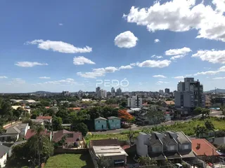 Vista aérea de uma área residencial em Lajeado, Brasil.
