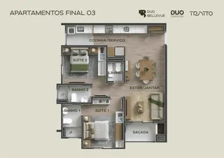 Apartamento com 2 dormitórios, foto 14