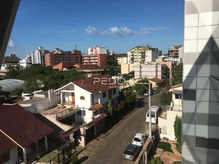 Vista externa de residências em Lajeado, Brasil.