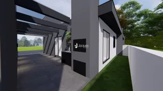 Fachada moderna de uma residência em Lajeado.