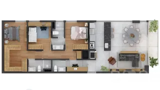 Apartamento com 3 dormitórios, foto 2