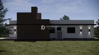 Fachada de uma casa moderna em Lajeado, Brasil.