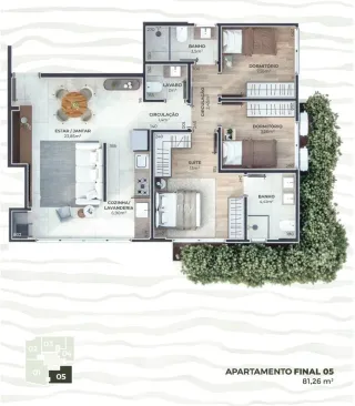 Apartamento com 3 dormitórios, foto 5
