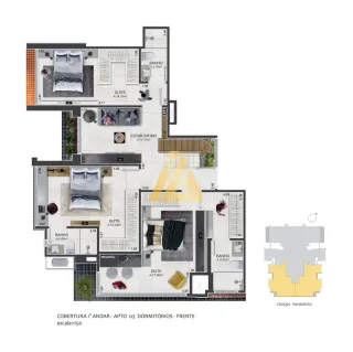 Apartamento com 3 dormitórios, foto 14