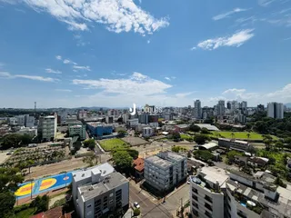 Vista aérea de uma área urbana em Lajeado, Brasil.