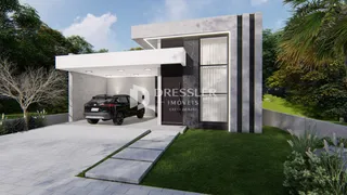Fachada moderna de uma residência em Lajeado, Brasil.
