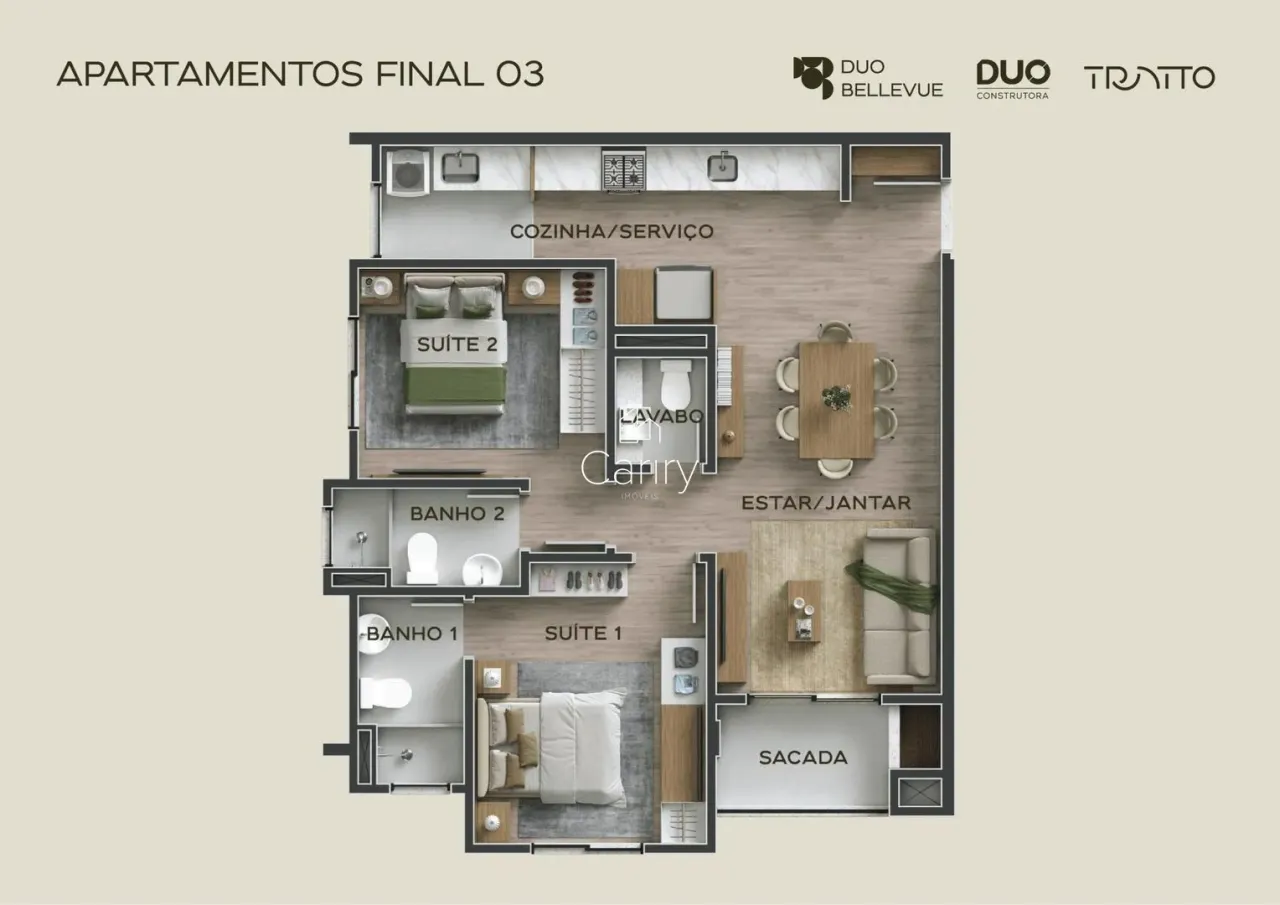 Apartamento com 2 dormitórios, foto 1