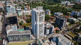 Vista aérea de uma área residencial em Lajeado, Brasil.