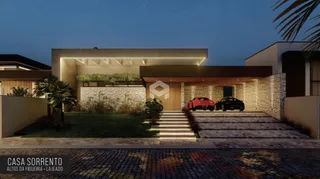 Fachada moderna de uma residência em Lajeado, Brasil.
