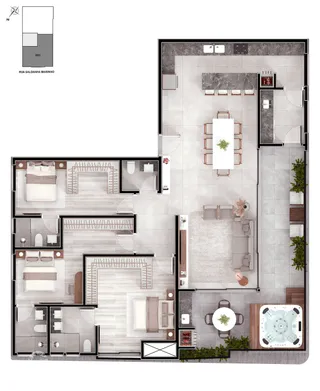 Apartamento com 3 dormitórios, foto 16