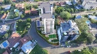 Vista aérea de uma área residencial em Lajeado, Brasil.
