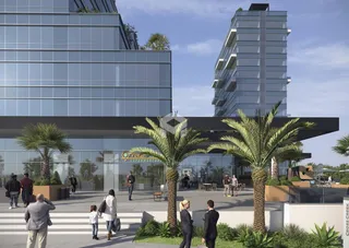 Fachada moderna de um complexo residencial em Lajeado.