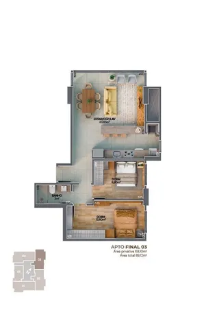 Apartamento com 2 dormitórios, foto 21