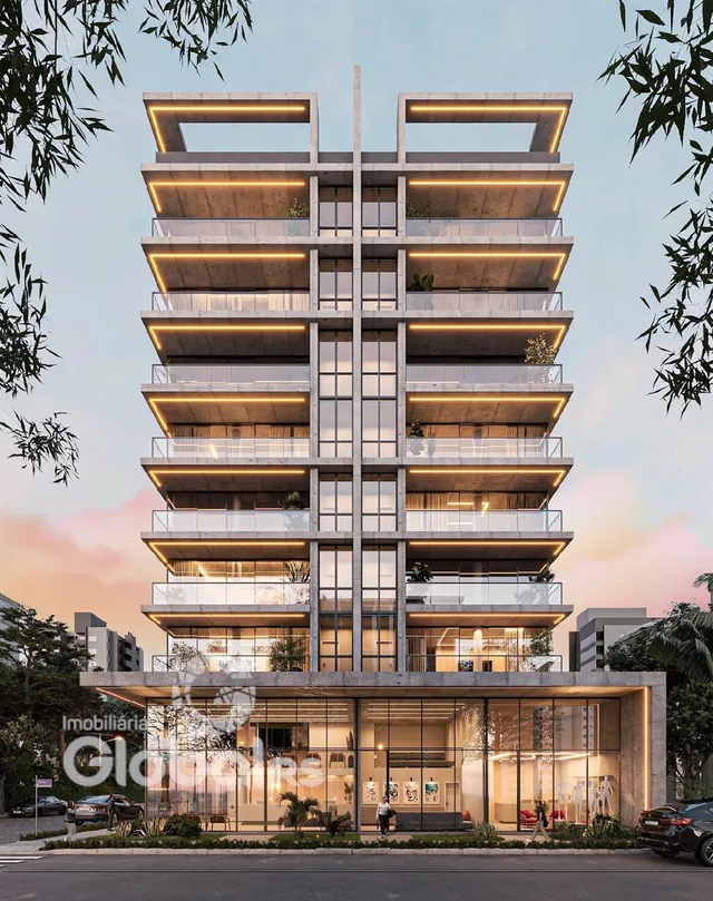 Fachada moderna de um prédio residencial em Lajeado, Brasil.