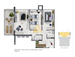 Apartamento com 1 dormitório, foto 12