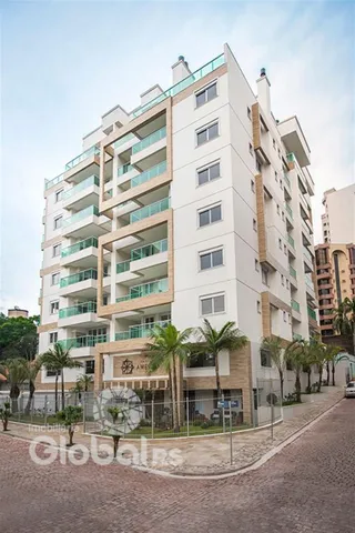 A fachada de um prédio residencial em Lajeado, Brasil.