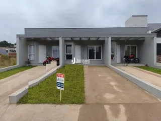 Fachada de uma casa em Lajeado, Brasil.
