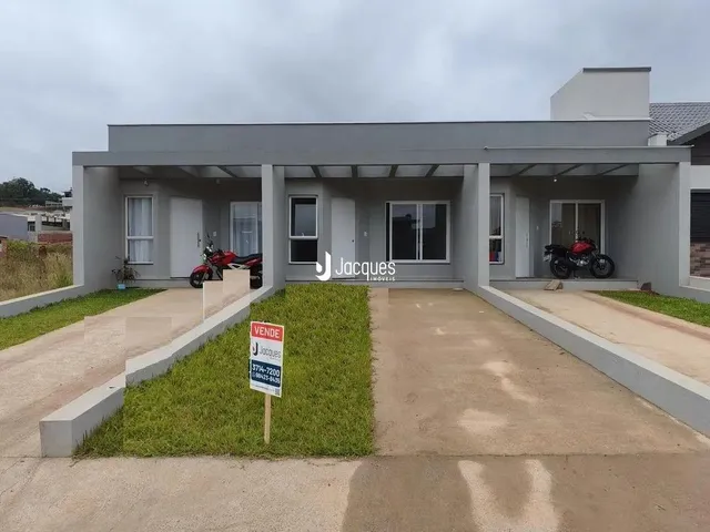 Fachada de uma casa em Lajeado, Brasil.