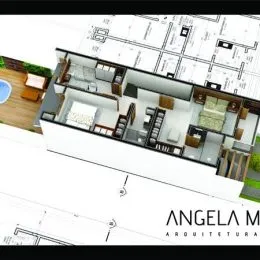 Planta baixa de um imóvel residencial em Lajeado, Brasil.