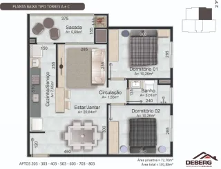 Apartamento com 2 dormitórios, foto 12
