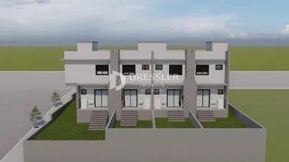 A fachada de uma casa em Lajeado, Brasil.