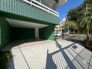 Vista da fachada de uma residência em Lajeado, Brasil.