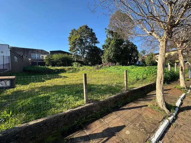 Vista externa mostrando um gramado com cerca e vegetação ao ar livre.