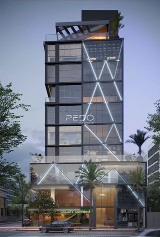Fachada moderna de um edifício residencial em Lajeado, Brasil.