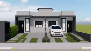 Fachada moderna de uma residência em Lajeado, Brasil.