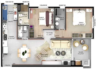 Apartamento com 2 dormitórios, foto 19