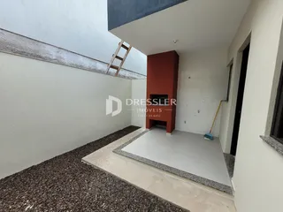 fachada moderna de uma residência em Lajeado, Brasil.