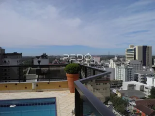 Vista aérea de um conjunto residencial em Lajeado, Brasil.