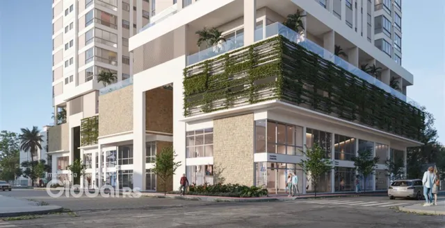Fachada de um edifício residencial moderno em Lajeado, Brasil.