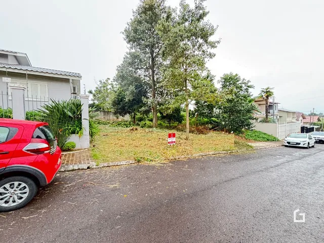 Vista externa de uma propriedade em Lajeado, Brasil, com vegetação e uma rua.