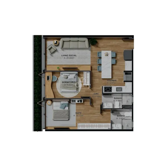 Apartamento com 2 dormitórios, foto 3