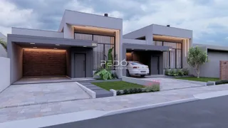 Fachada moderna de residência em Lajeado, Brasil.