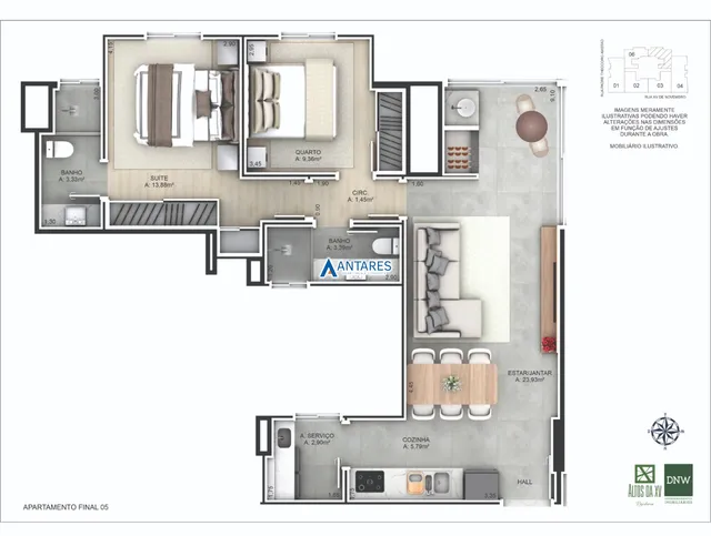 Apartamento com 2 dormitórios, foto 5