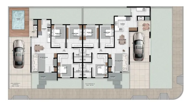 Casa geminada com 3 dormitórios, foto 4