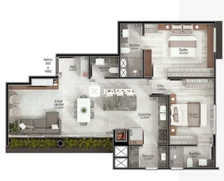 Apartamento com 2 dormitórios, foto 17