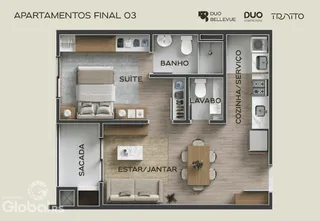 Apartamento com 1 dormitório, foto 20