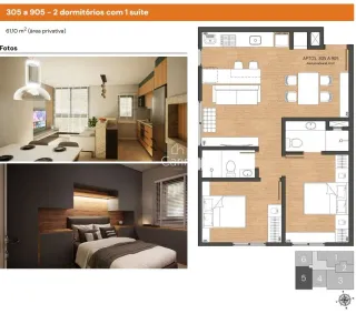 Apartamento com 2 dormitórios, foto 3