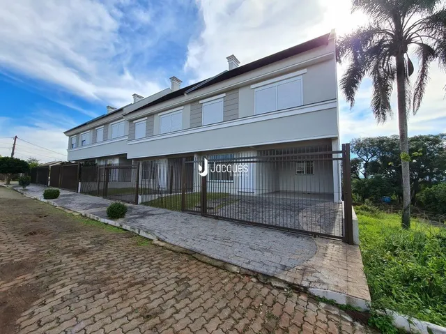 Fachada de uma casa residencial em Lajeado, Brasil.