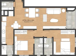Apartamento com 2 dormitórios, foto 4
