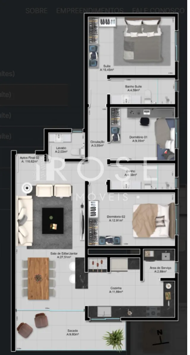 Apartamento com 2 dormitórios, foto 4